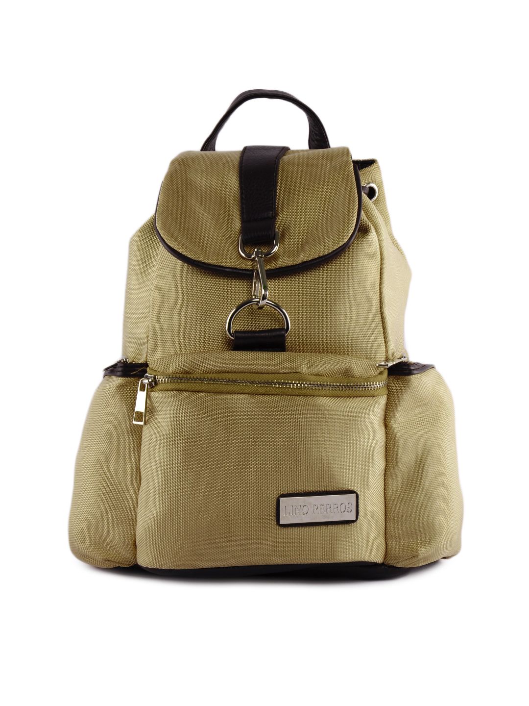 LinoPerrosWomenLeatheriteBeigeBackpack-35e98c887a25b95ddebd1899cba1ab96