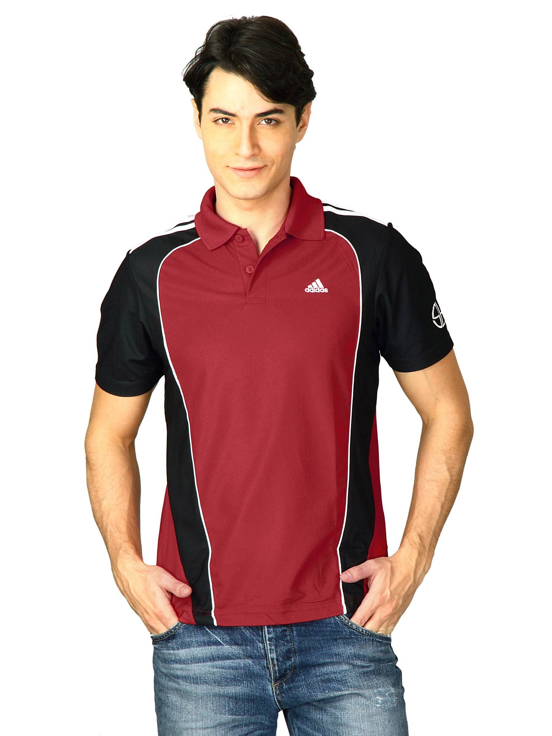 ADIDASMenRedPoloTshirts-876629e1ae0dac436d5d78619122b1ef