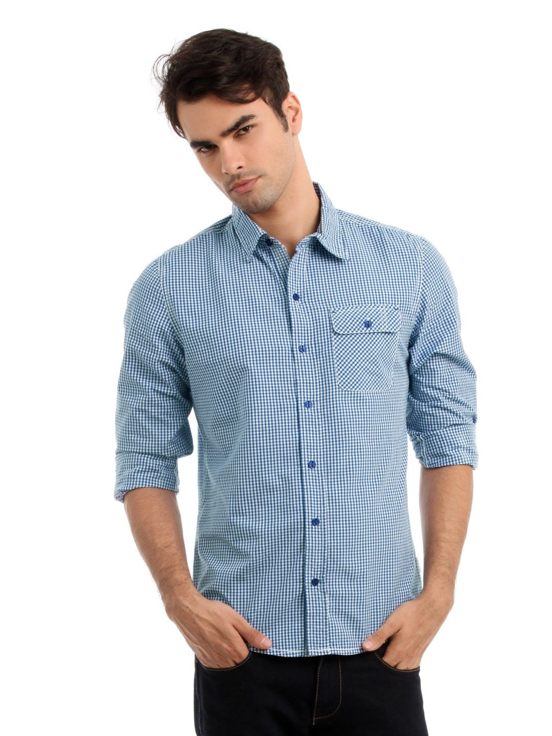 ADIDASMenBlueWhiteCheckShirt-8fe3dc2a7ac9a266e248fed57312003b