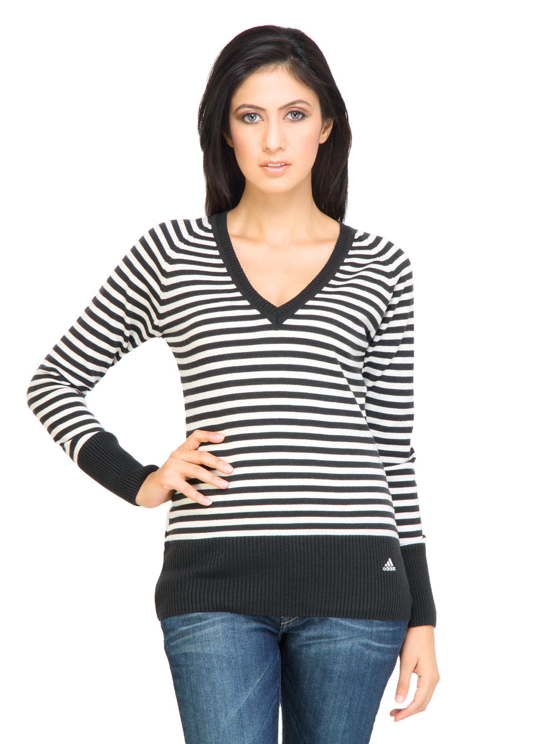 ADIDASWomenStripesSolidGreySweaters-1f2356892af249fb0b220303b9b51b84