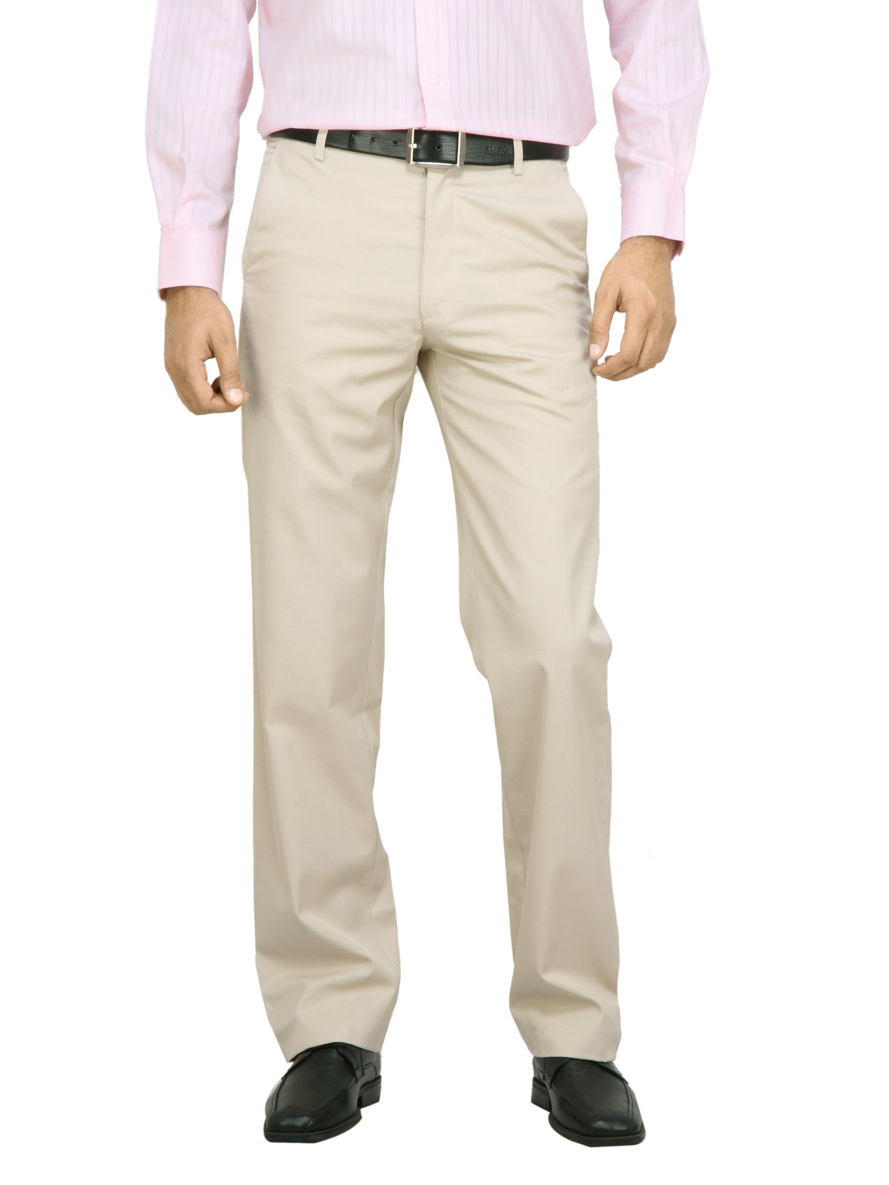 ArrowMenBeigeSolidTrousers-8a51fef4597e7fdcf1033a272303a816