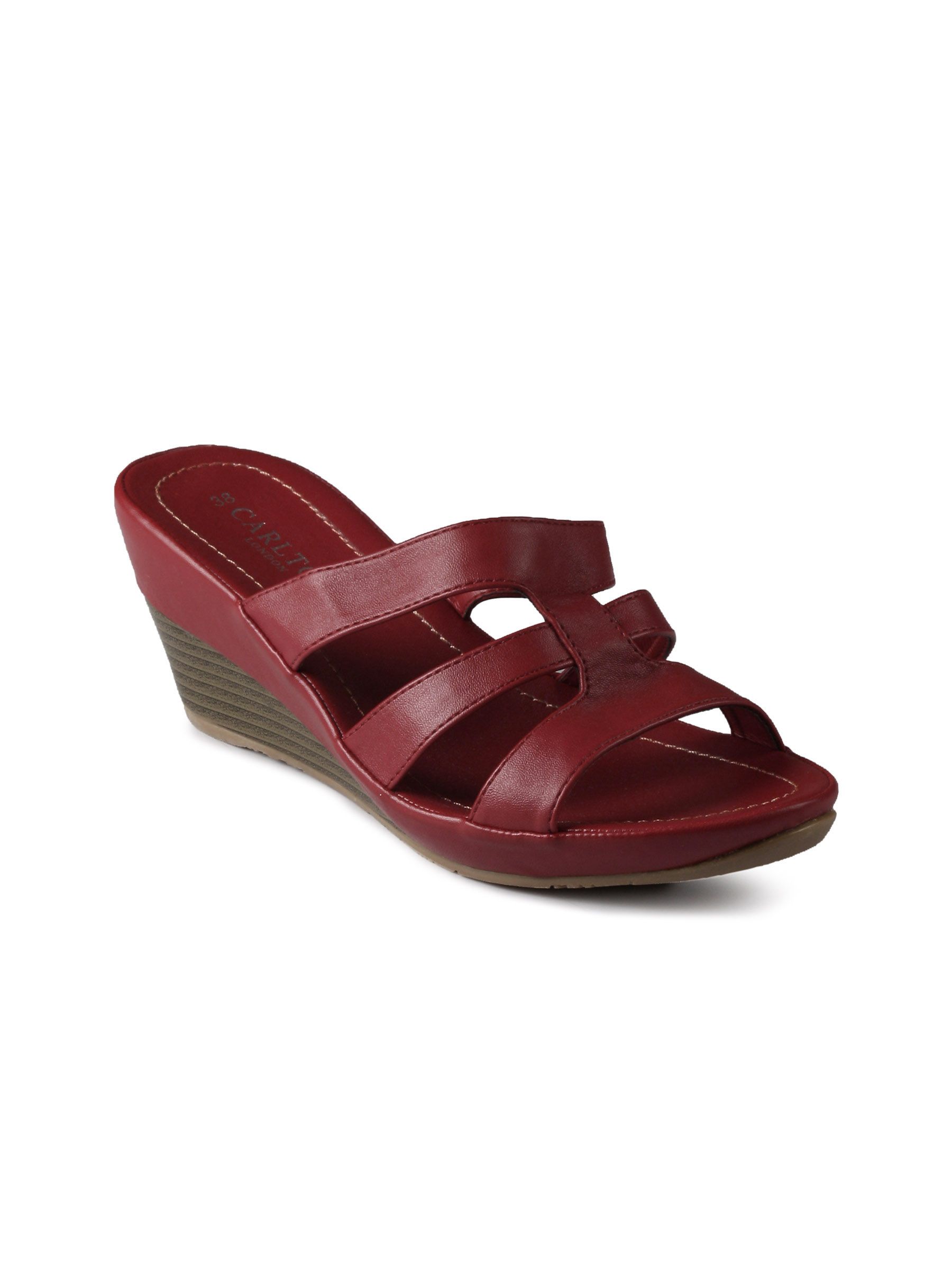 CarltonLondonWomenCasualRedSandals-78de1bc3ec8b9c206c44496291f1994e