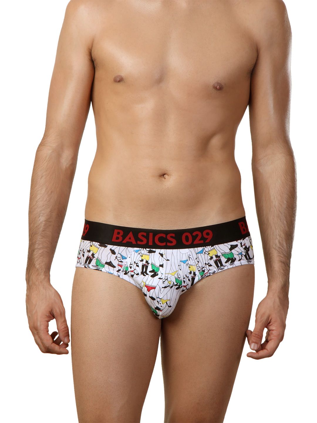 BasicsMenWhitePrintedFashionBrief-d22d648515c2ab95b724e88d9be105a9