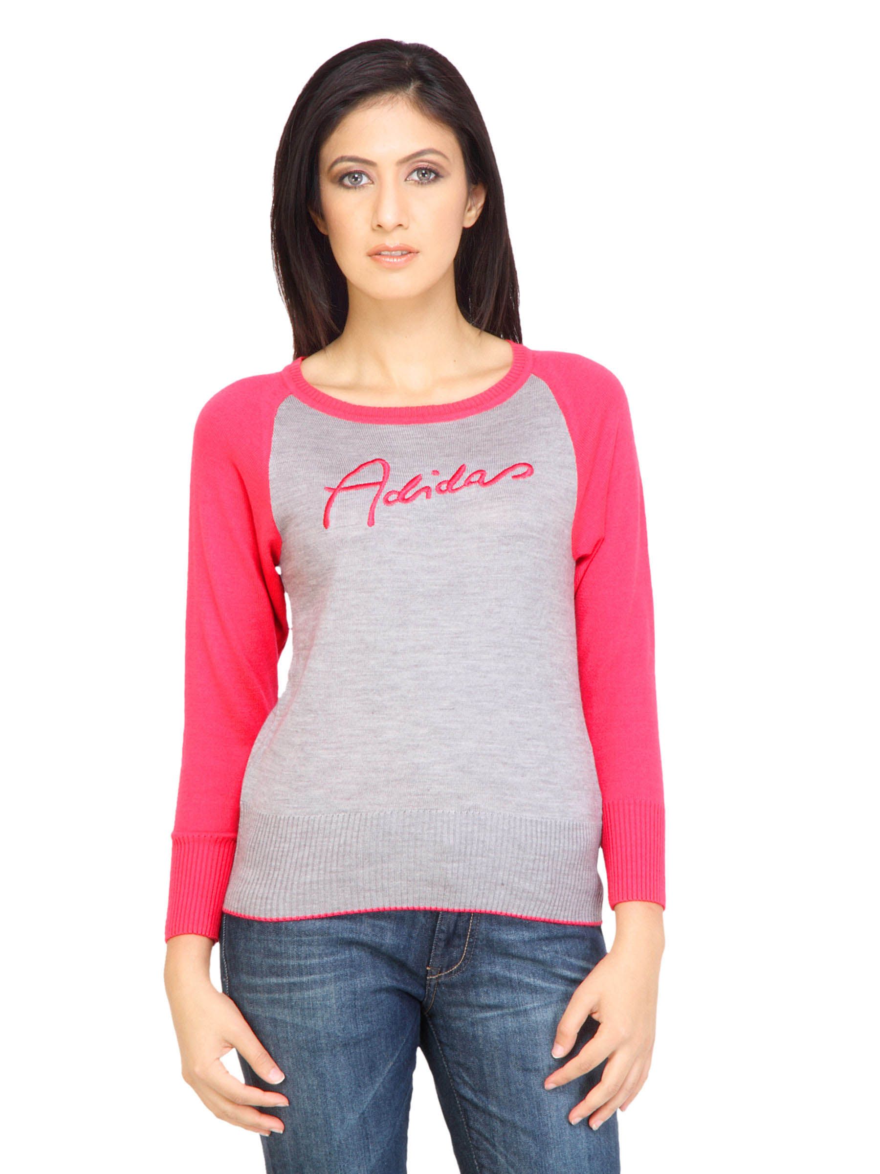 ADIDASWomenSolidGreySweaters-49acda4a6108ef82973d31b7b6f68e16