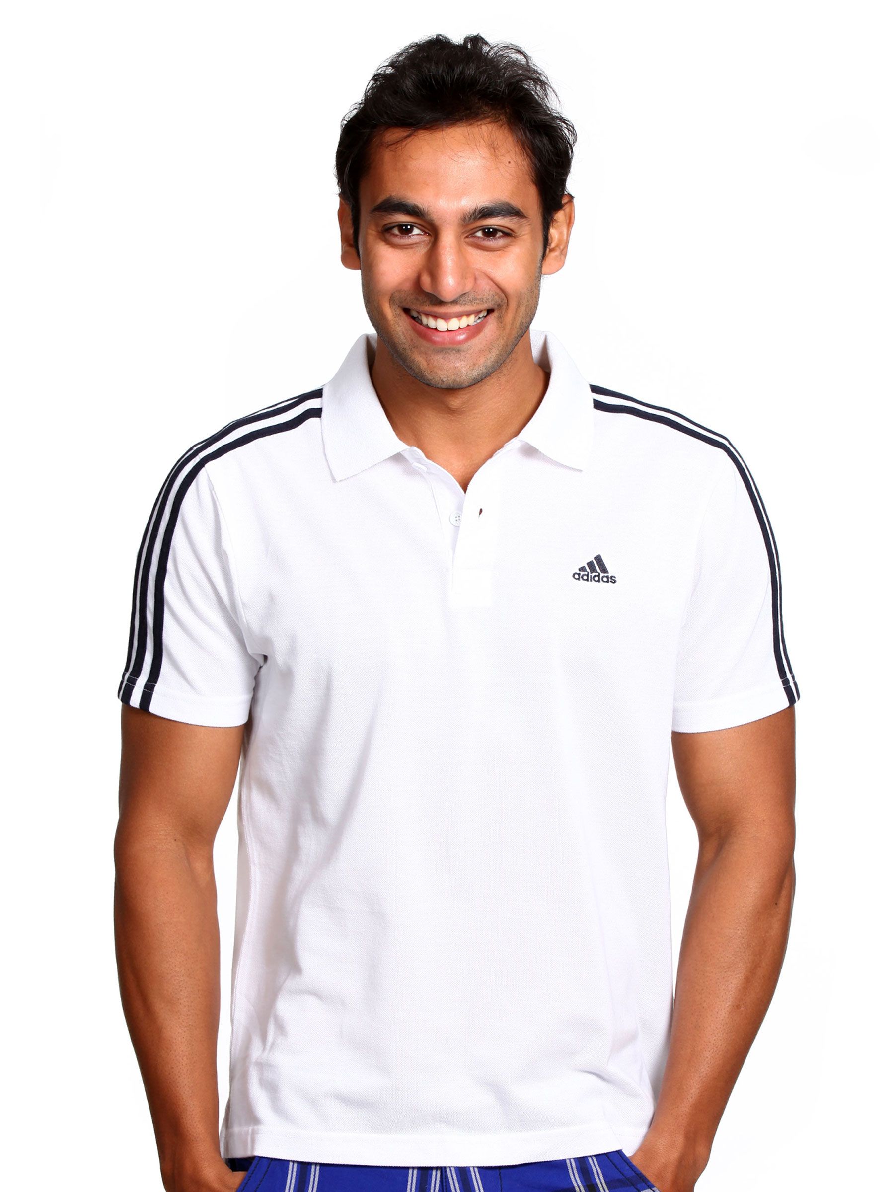AdidasMen3StripeWhitePoloTshirt-0871235468429e6ed8cc00f64bfc9b3a